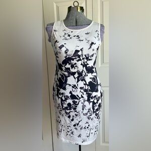 Bodycon Black and White Mini Dress
